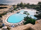 The hotel pools and beach.